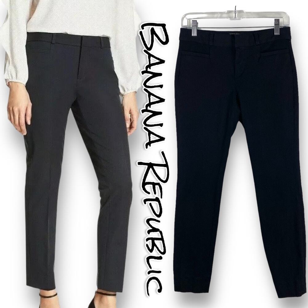 Banana Republic Sloan Curvy Fit Pants Womens Size 0 Career Office Classic